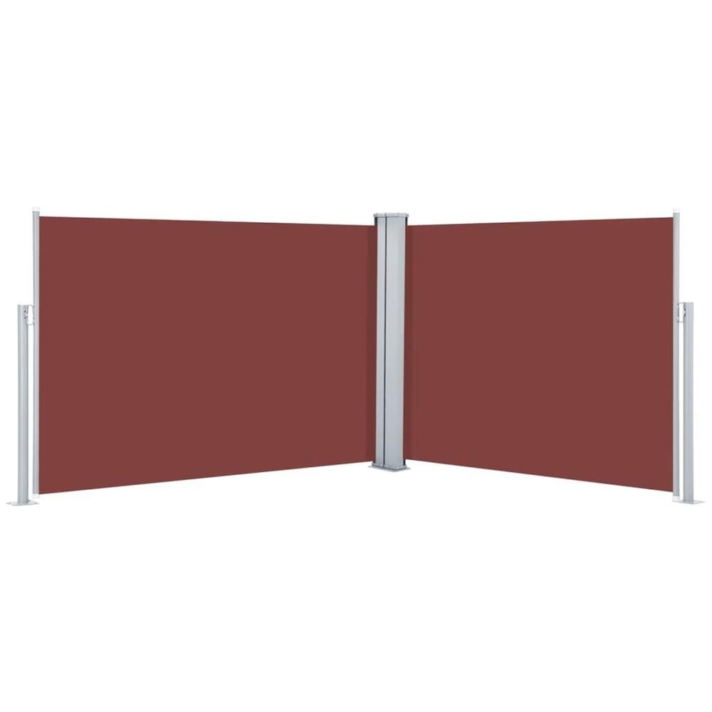 VIDAXL Auvent lateral retractable marron 100 x 1000 cm – Aménagement du jardin