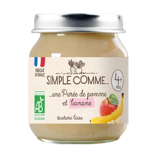 Pot pomme banane bio Simple Comme - 125g