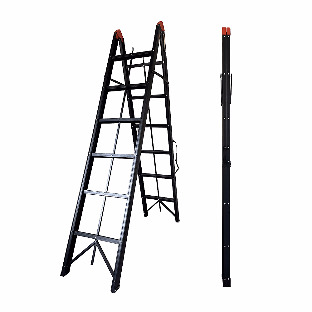 Escabeau pliant 2m10 – échelle pliante Aluminium, Echelle télescopique, qualité supérieure, garantie 5 ans
