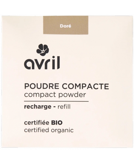 Avril - Poudre compacte Dorée certifiée Bio