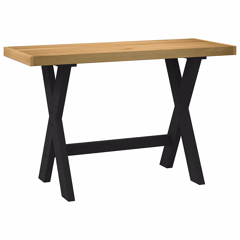Bureau NOAIN pieds en forme de X 120 × 50 × 75 cm bois massif pin vidaXL