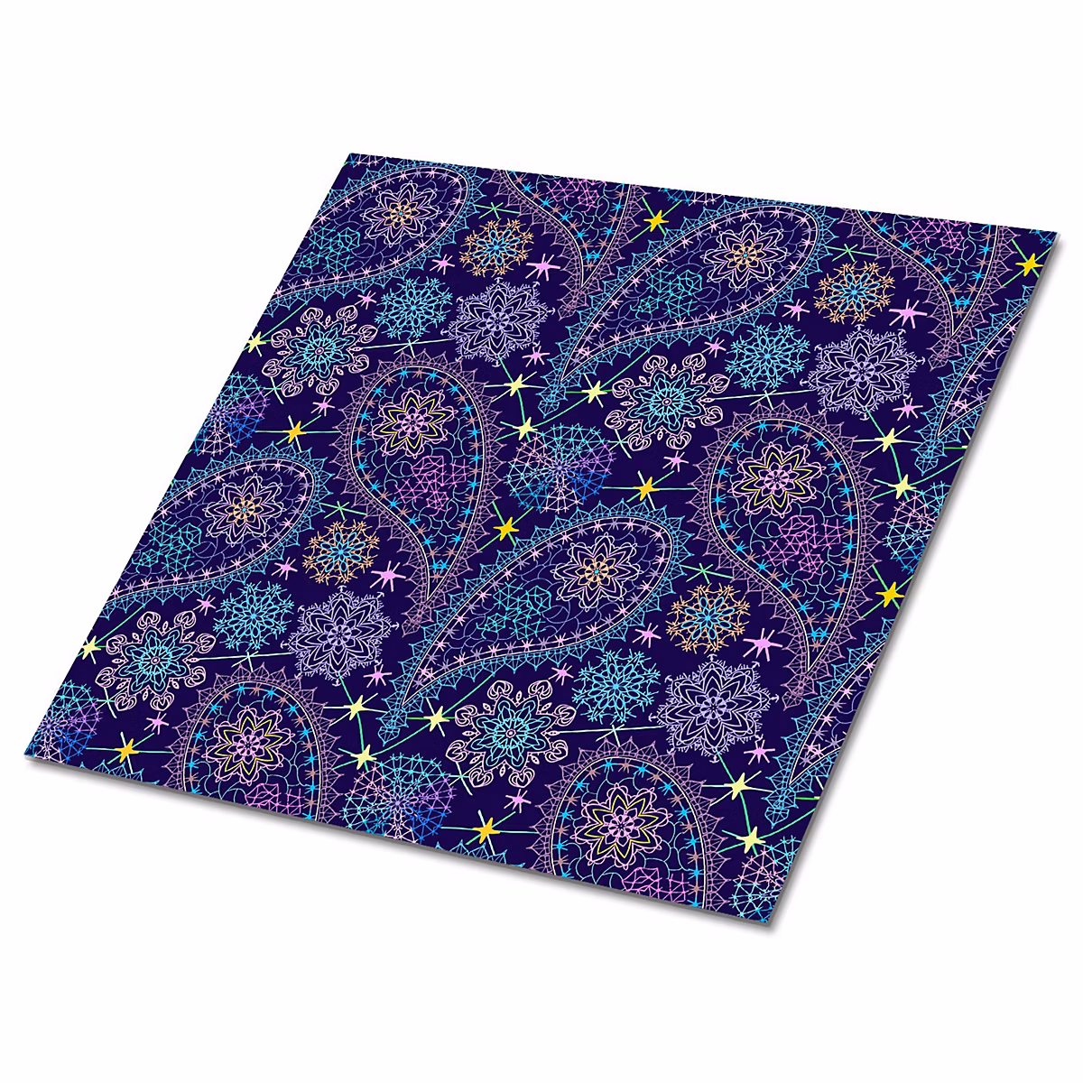 Carreaux vinyle Tulup 30 × 30 cm Motif cachemire 9 pcs