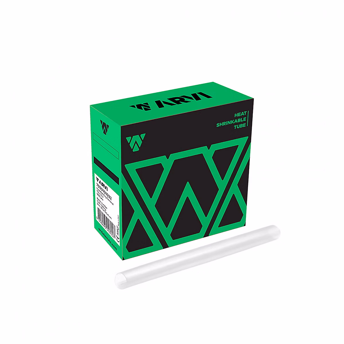 Boite De 20m De Gaine Thermorétractable Diamètre 1/0 – 65mm, Transparente, Restreint 2:1, Paroi Fine, Arvi Tpac-1.0-tr