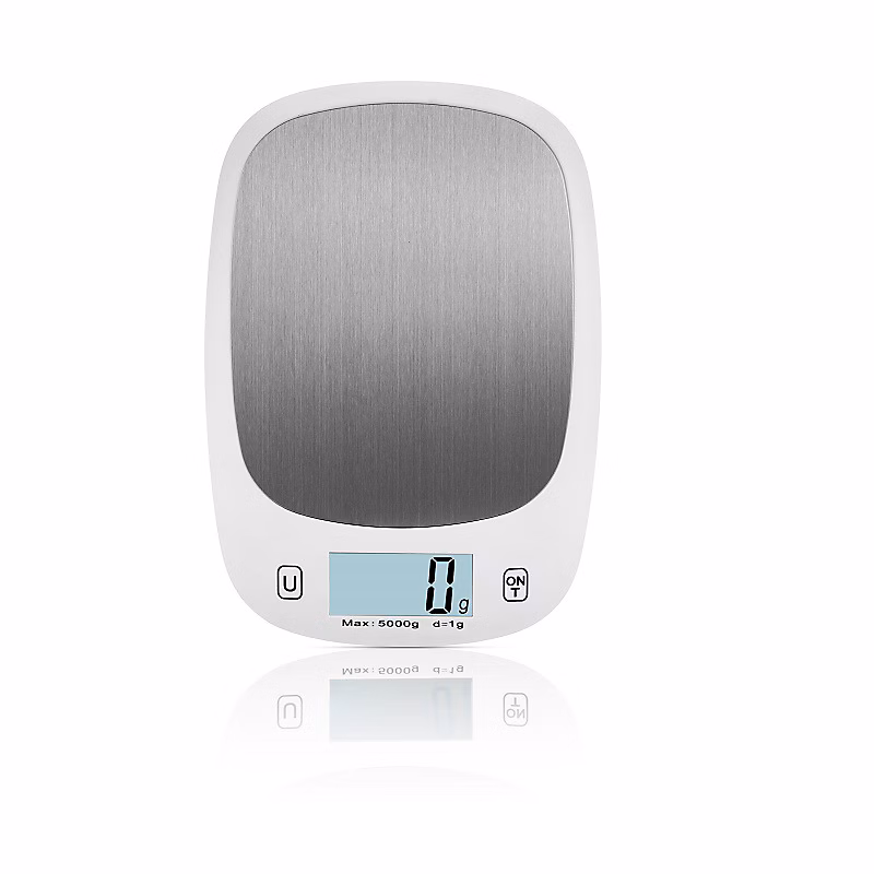 BASHLWUA Balance de cuisine électronique 5KG/0.1g balance en acier inoxydable balance alimentaire de cuisine transfrontalière port – Réf. RXWNGDEXW0213529884