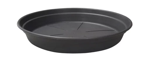 Soucoupe ronde en plastique recyclé gris ardoise Cocoripot - Ø 20 cm