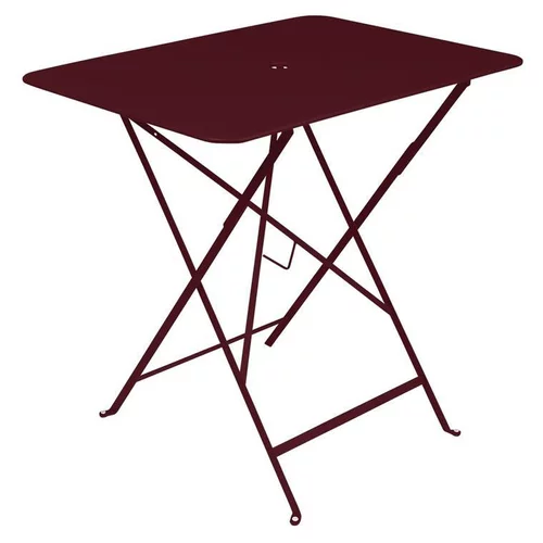 Table pliante coloris rouge en acier Bistro Fermob - 77 x 57 x 74 cm