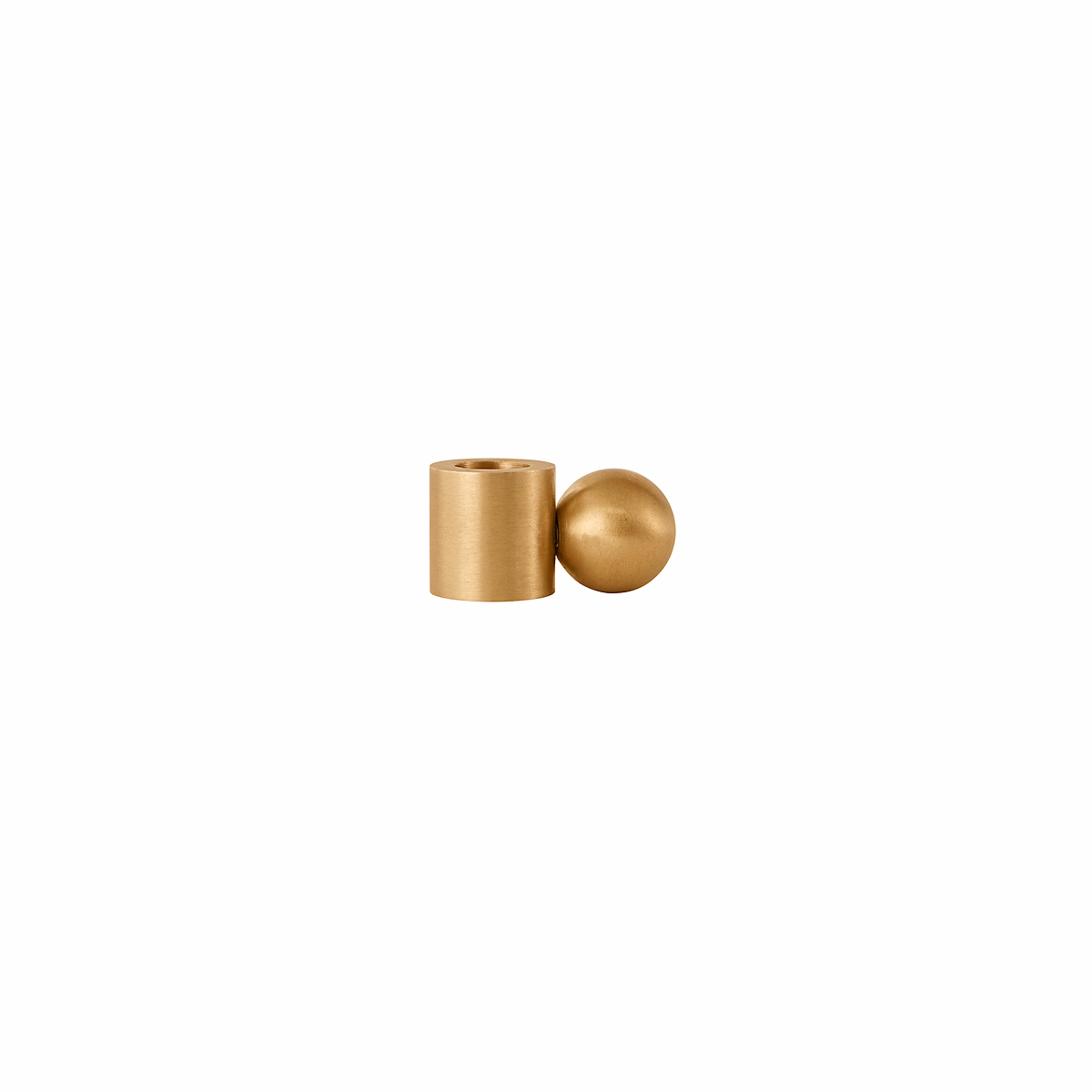 Bougeoir or en laiton H2x3 – 9 × 2cm
