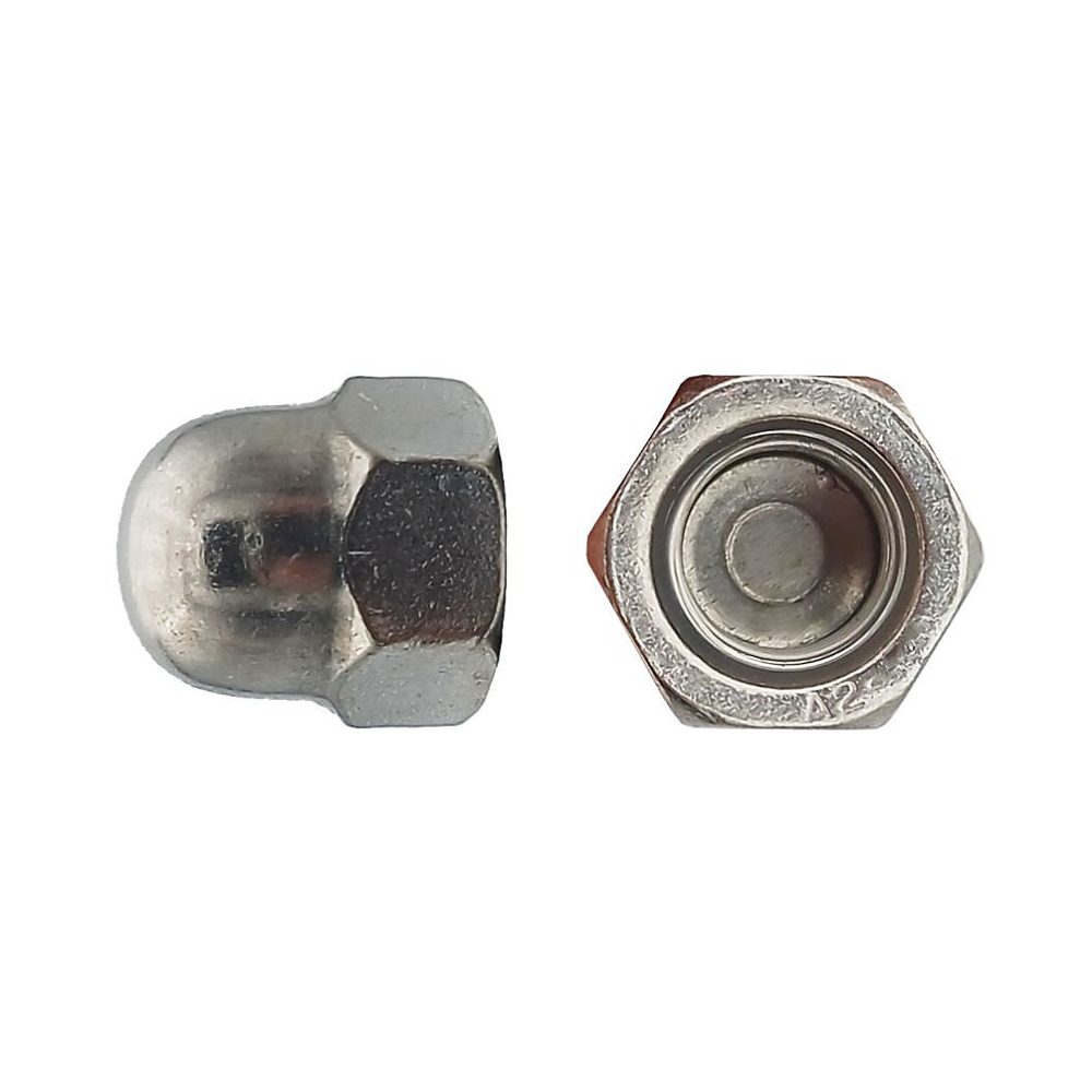5 Ecrous Borgnes M30 mm – DIN 1587, Inox A2, D, Work