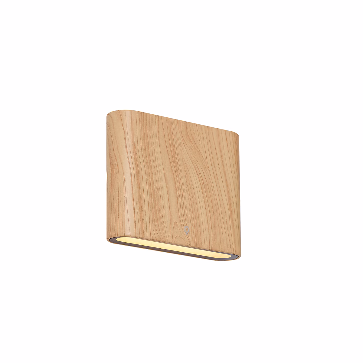 Applique murale d'extérieur scandinave imprimée bois 11 – 5 cm avec LED IP65, Batt