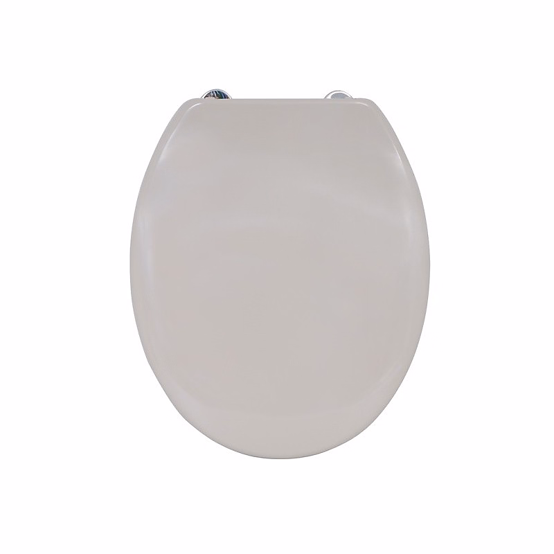 Abattant wc Thermo Dur Taupe Charnières Inox MSV | WC