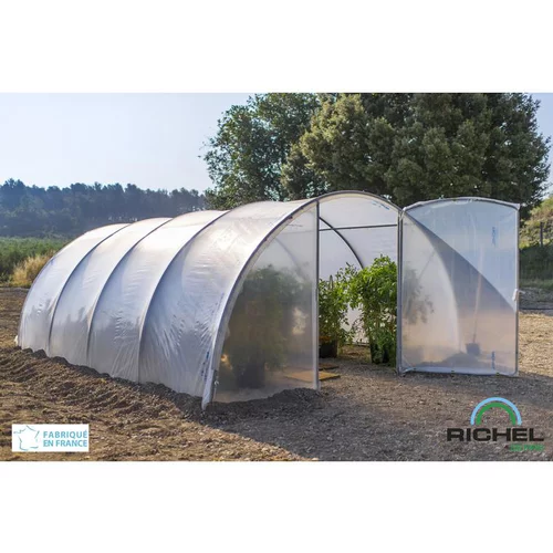 Serre de jardin en plastique transparente 4,5 x 6 m