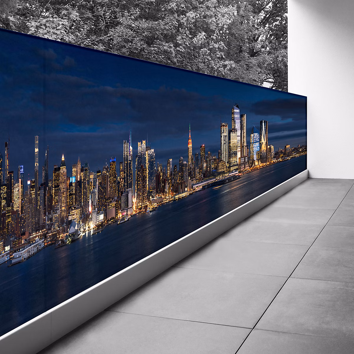 Brise vue Trompe l'oeil – 90 × 337 cm, New york 3617689697369