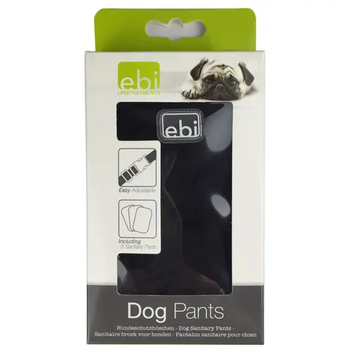 Culotte pour chien coloris noir Ebi - Taille L
