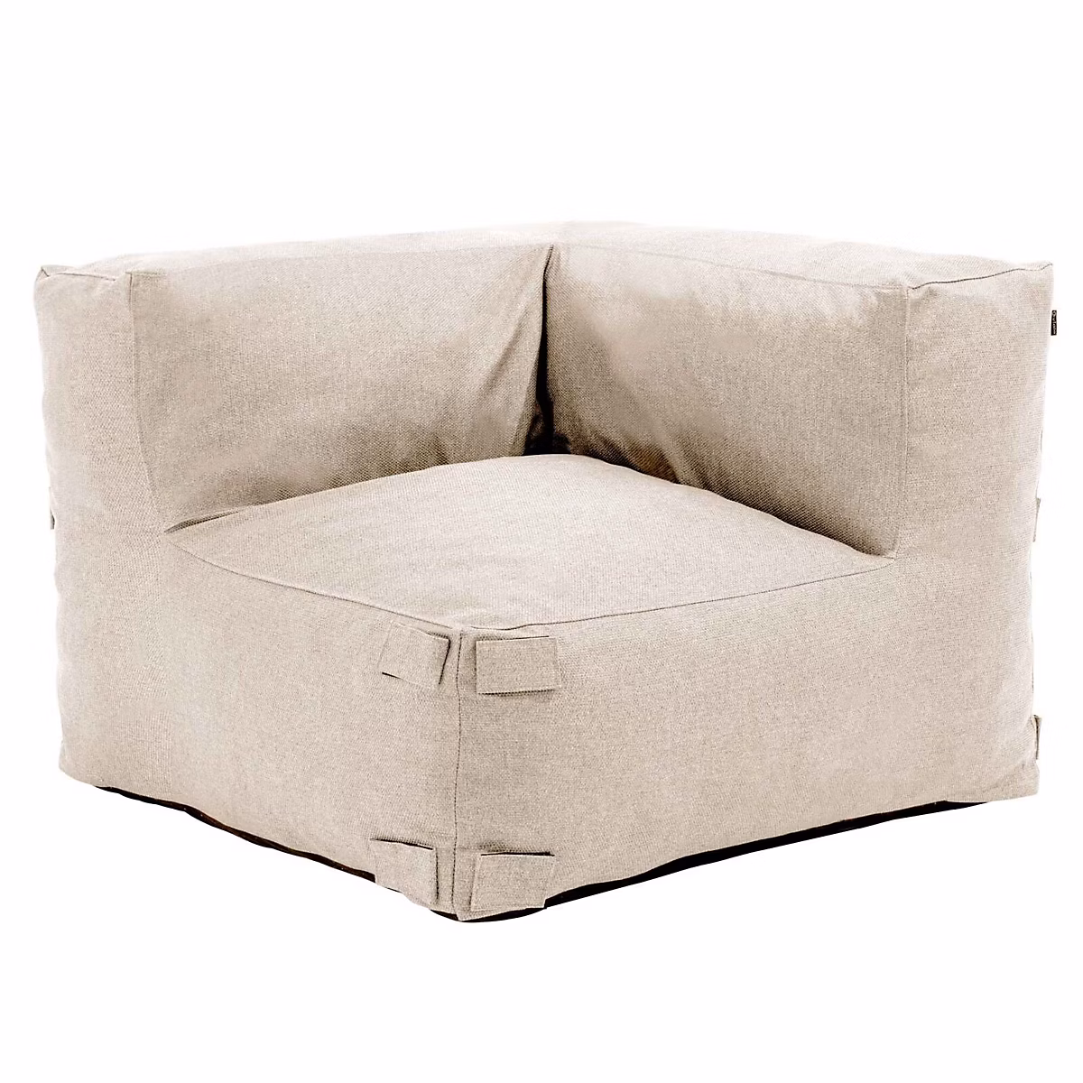 Fauteuil de jardin d'angle tissu polypropylène olefin beige Oviala Mixi – Réf. AXZEGTBQY3064725264