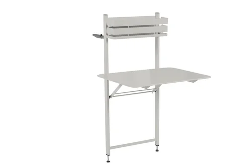 Table balcon Bistro coloris gris en acier Fermob - 77 x 62 x 120 cm