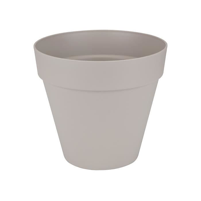 ELHO Pot de fleurs rond Loft Urban | 30 cm – Gris chaud