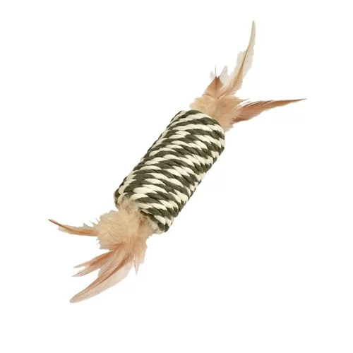 Jouet à griffer pour chat coloris vert Bobby Tube - 8 x 3,5 cm