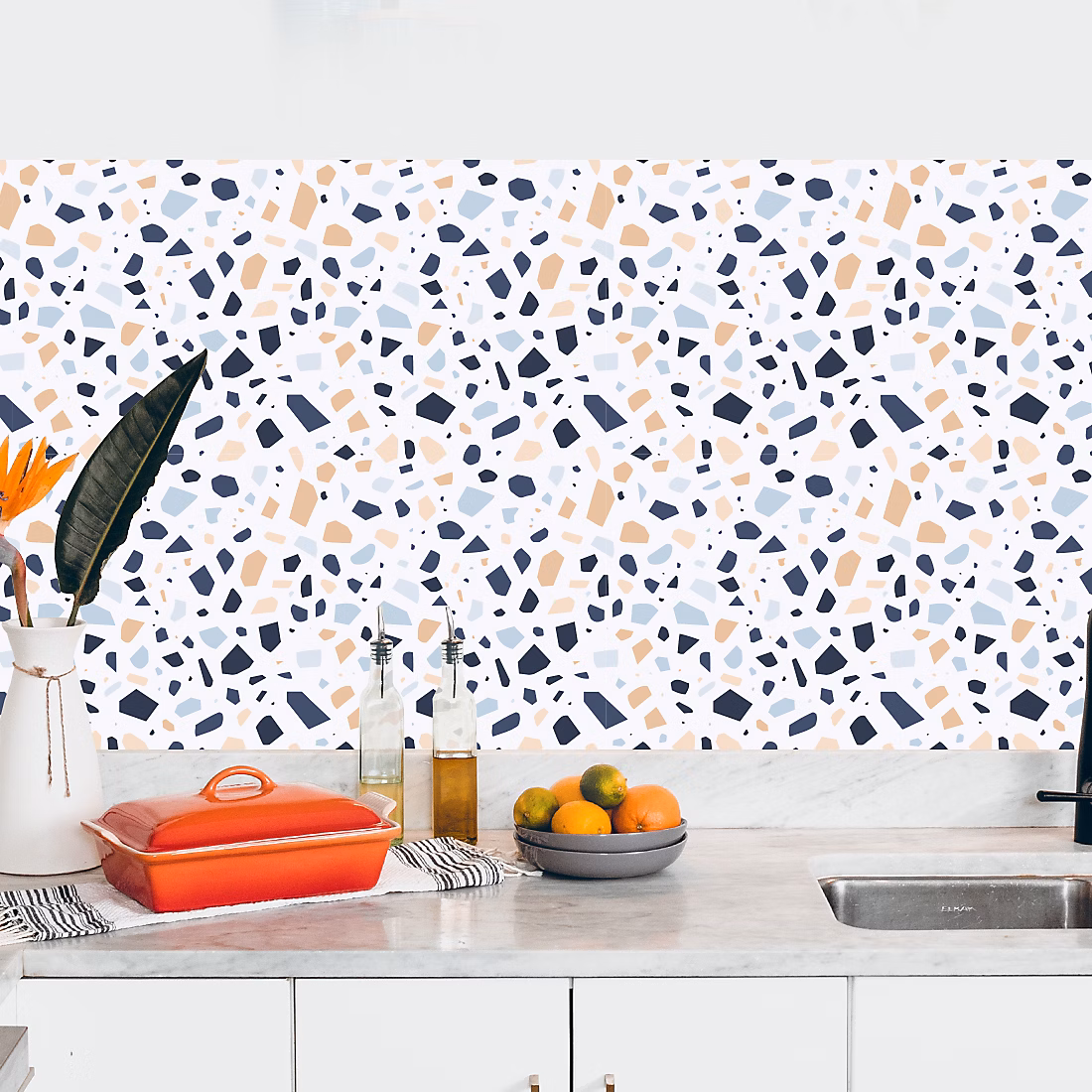 Crédence adhésive Terrazzo 60 × 300 cm