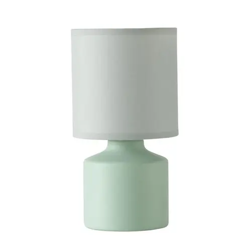 Lampe à poser en porcelaine verte Alabama - Ø 12,5 x H 24 cm