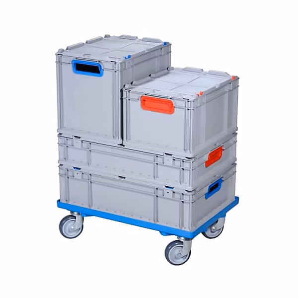 Chariot de transport Caisse Euro 600x400 ProfiPlus – Bleu
