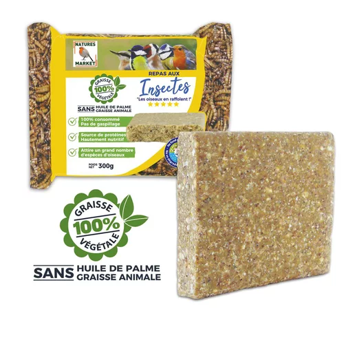Repas aux insectes pour oiseaux de la nature Natures Market – 300 g
