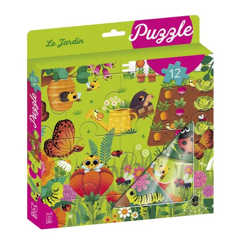 Ma boîte à puzzle 12 pièces “Le jardin” Editions Lito