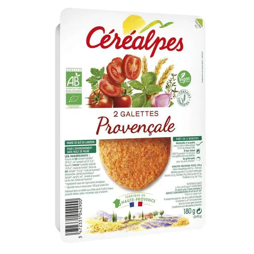 Galettes provençales bio Céréalpes – 2 x 90 g