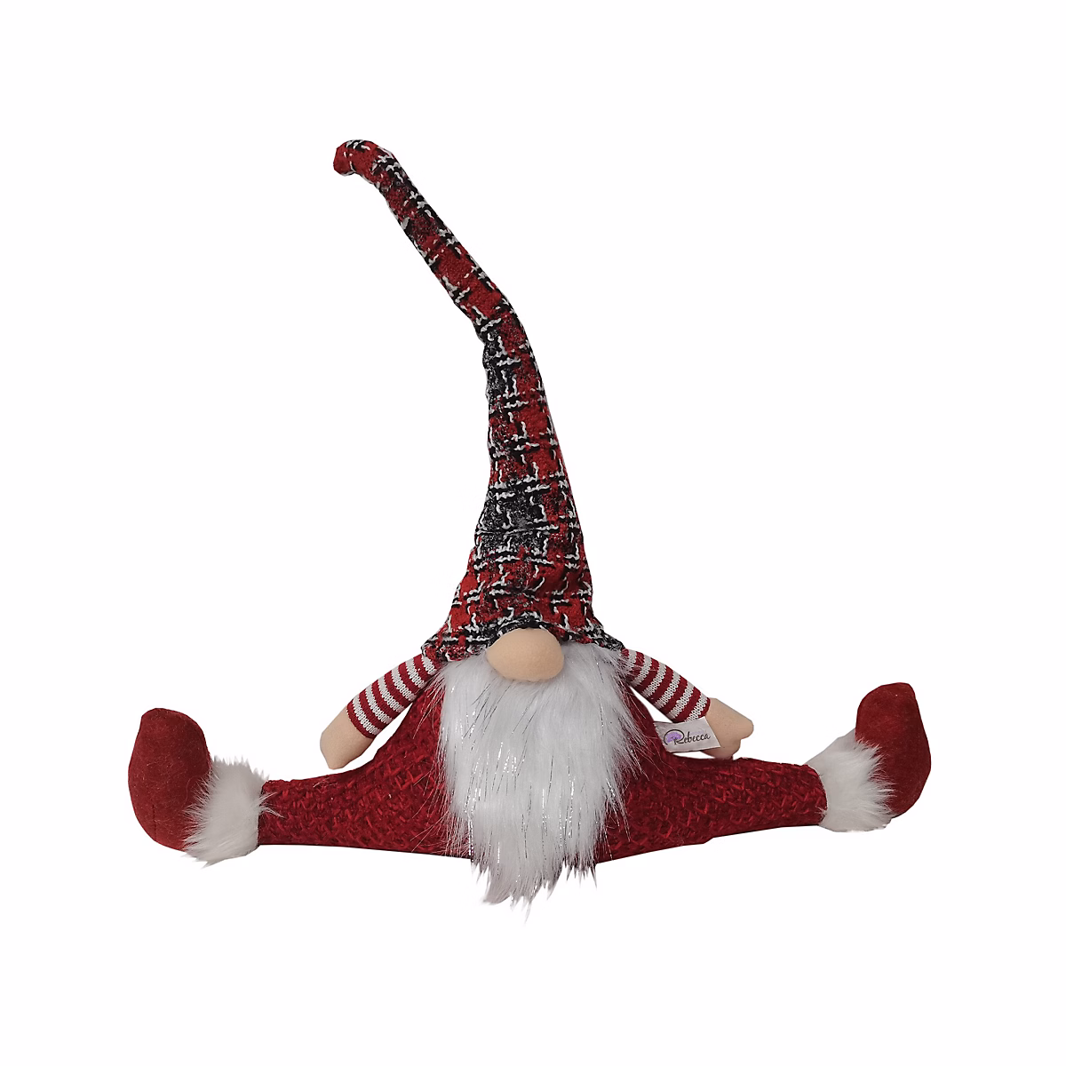 Anti – Brouillon de Seuil Anti Brouillon de Porte en Tissu Rouge Décoration de Noël