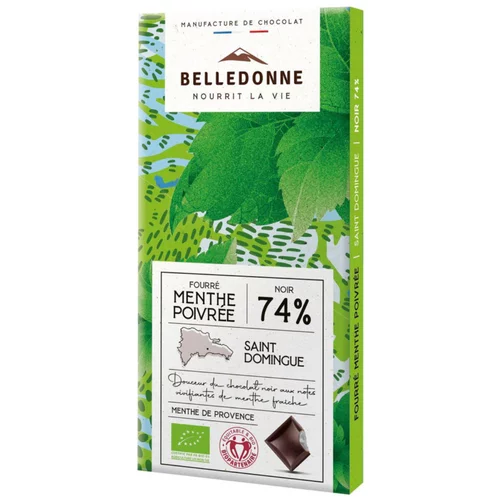 Tablette fourrée menthe bio Belledonne - 80 g