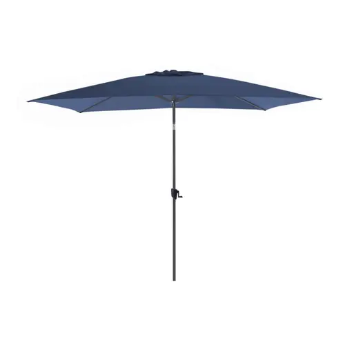 Parasol droit rectangulaire coloris bleu - 300 x 200 cm