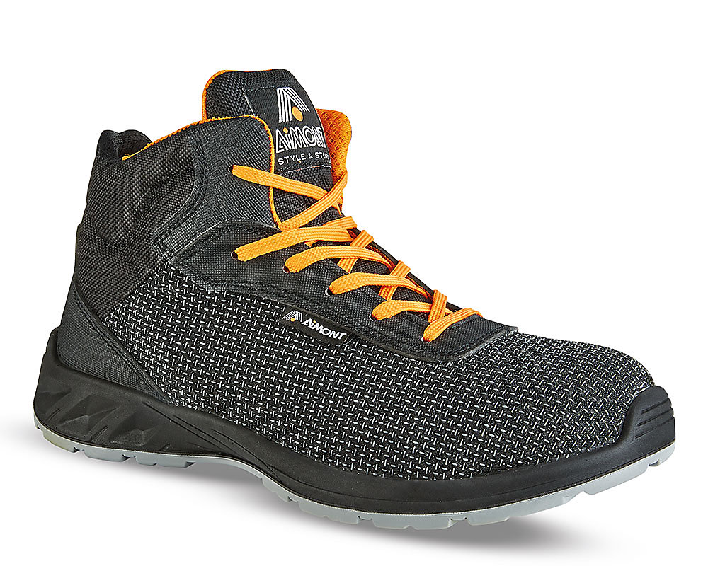 Chaussures de sécurité et chaussettes – Basket de sécurité montante AVANGER S3 CI SRC DM10184 DIAMONT gris/noir