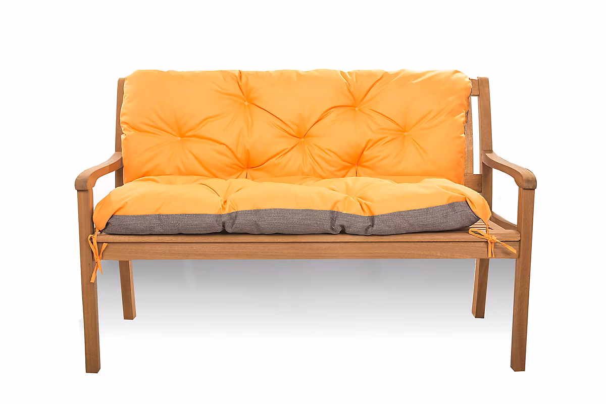 Coussin pour banc de jardin 160 × 50 × 50cm coussin de banc de jardin 3 places Orange coussin de balançoire coussin de banc extérieur