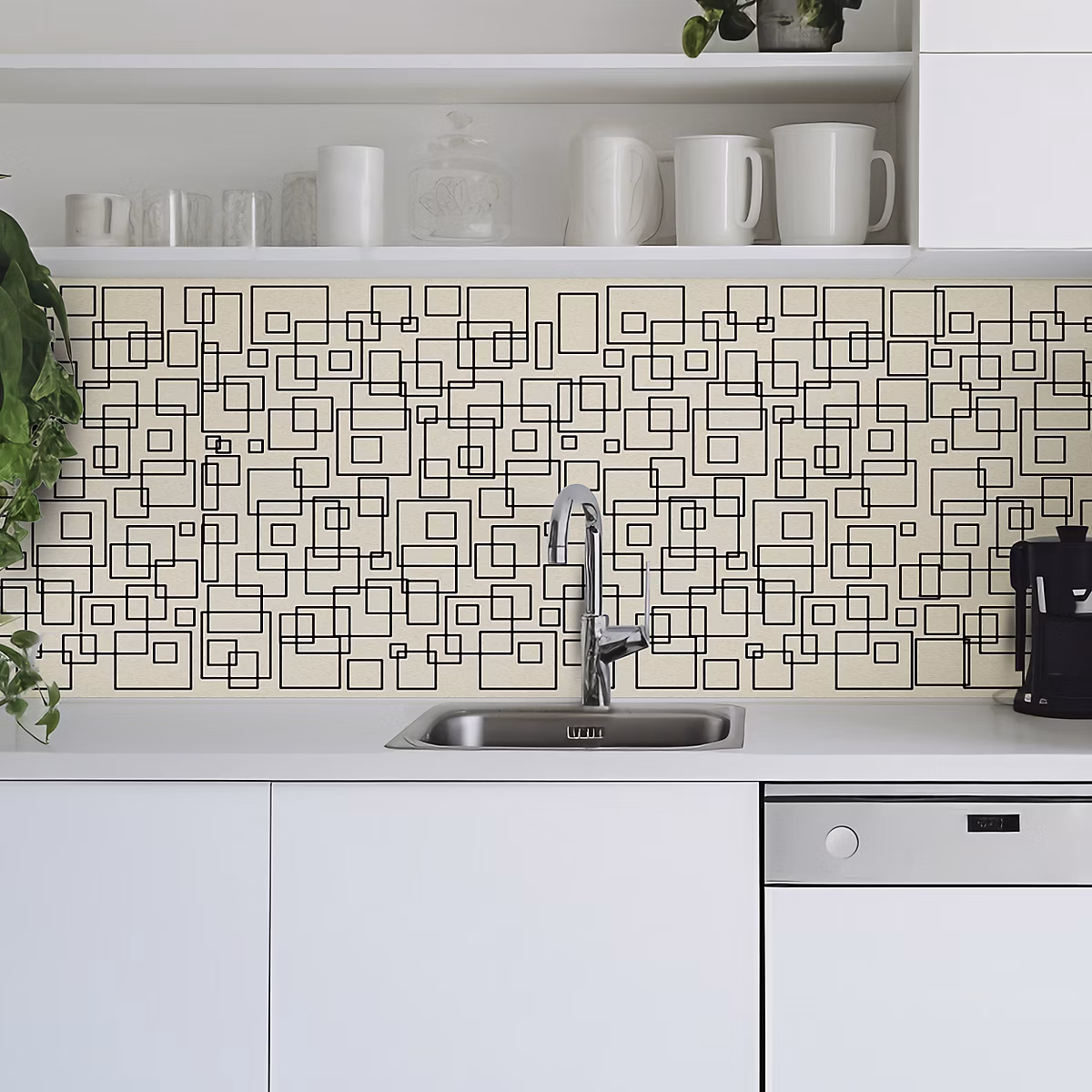 Crédence adhésive formes déco design 311 – 50 × 100cm