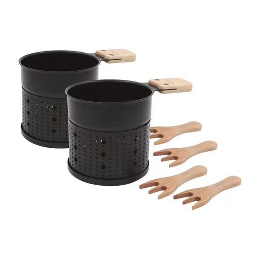 Set pour fondue au chocolat à la bougie x 2 Cookut Lumichoco - Ø 14 x H 10