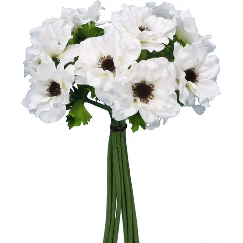 Bouquet anémones artificielles 9 tiges H40 cm