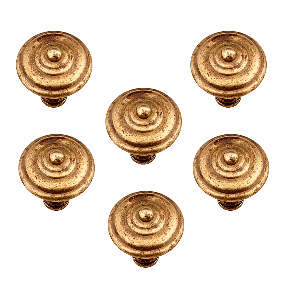 6 Un. poignées de meuble en bronze vieilli pour tiroir – diamètre 31MMX29MM