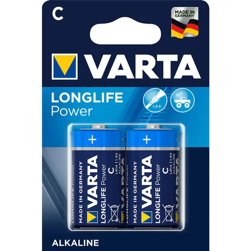 Piles alcalines C/LR14 Varta Longlife power - Le lot de 2