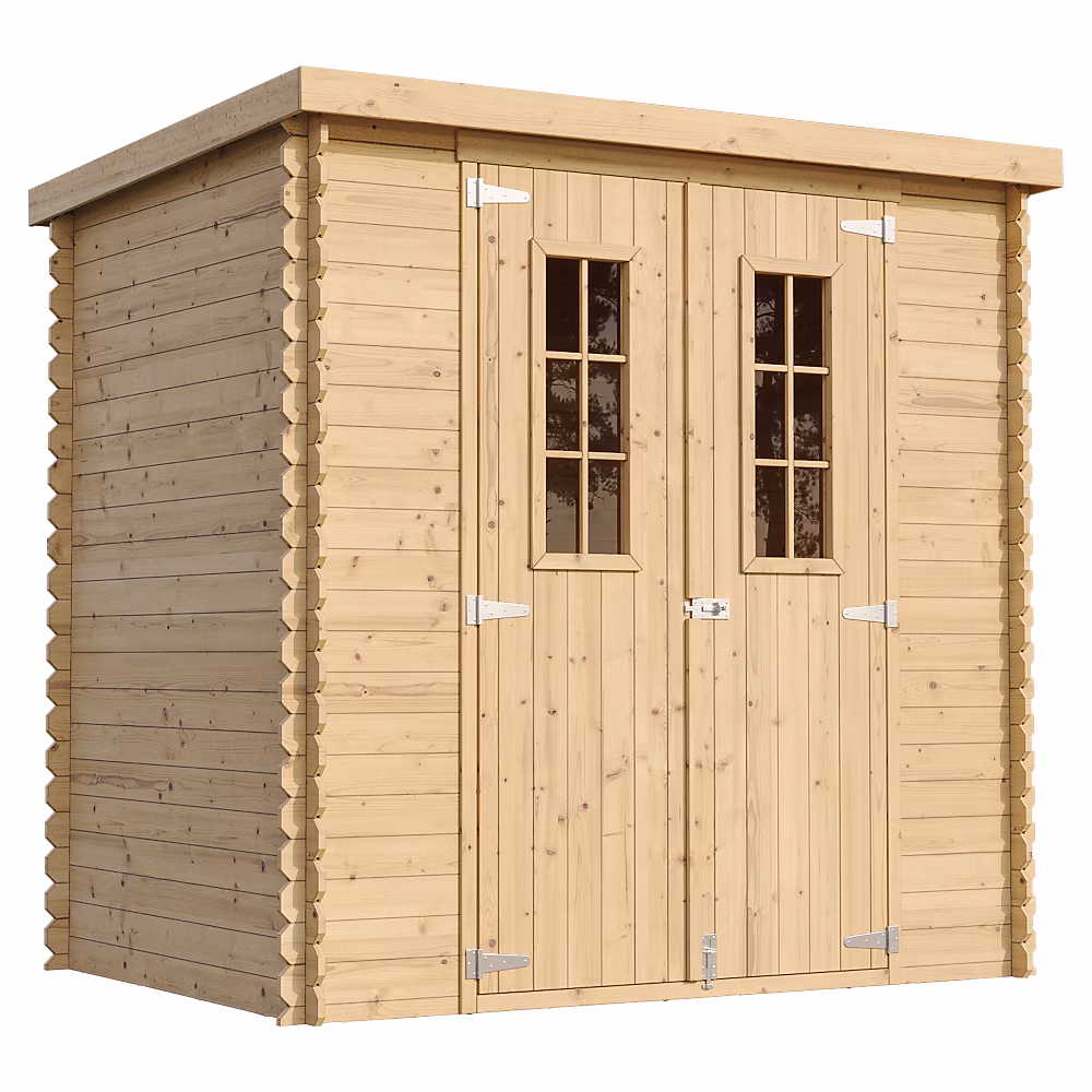 Abri de jardin en bois l204xL142xH200cm/2.22m2 M311C – Timbela