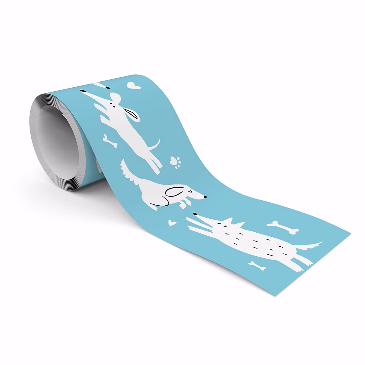 Bande Décorative auto – adhésif CHIENS Pour Chambre Enfants 10cm x 300cm