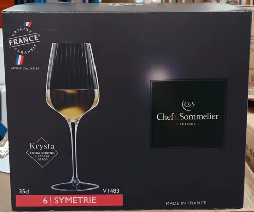 Coffret 6 verres à pied Chef Sommelier Symétrie 35 cl - les 6 pièces