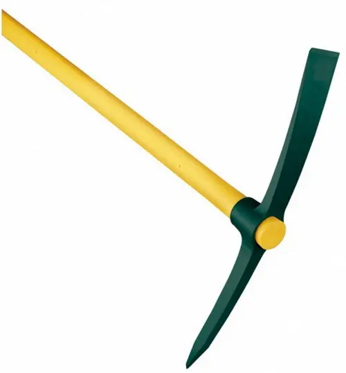 Pioche terrassier verte à manche jaune Novagrip Leborgne - 2 kg