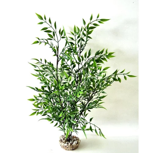 Bambou vert en plastique grand modèle 38 cm