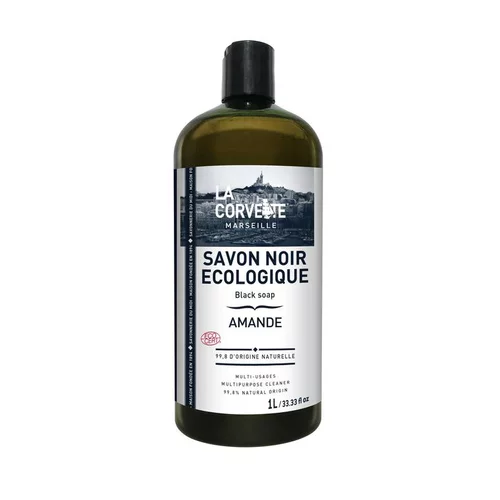 Savon noir liquide amande 1L
