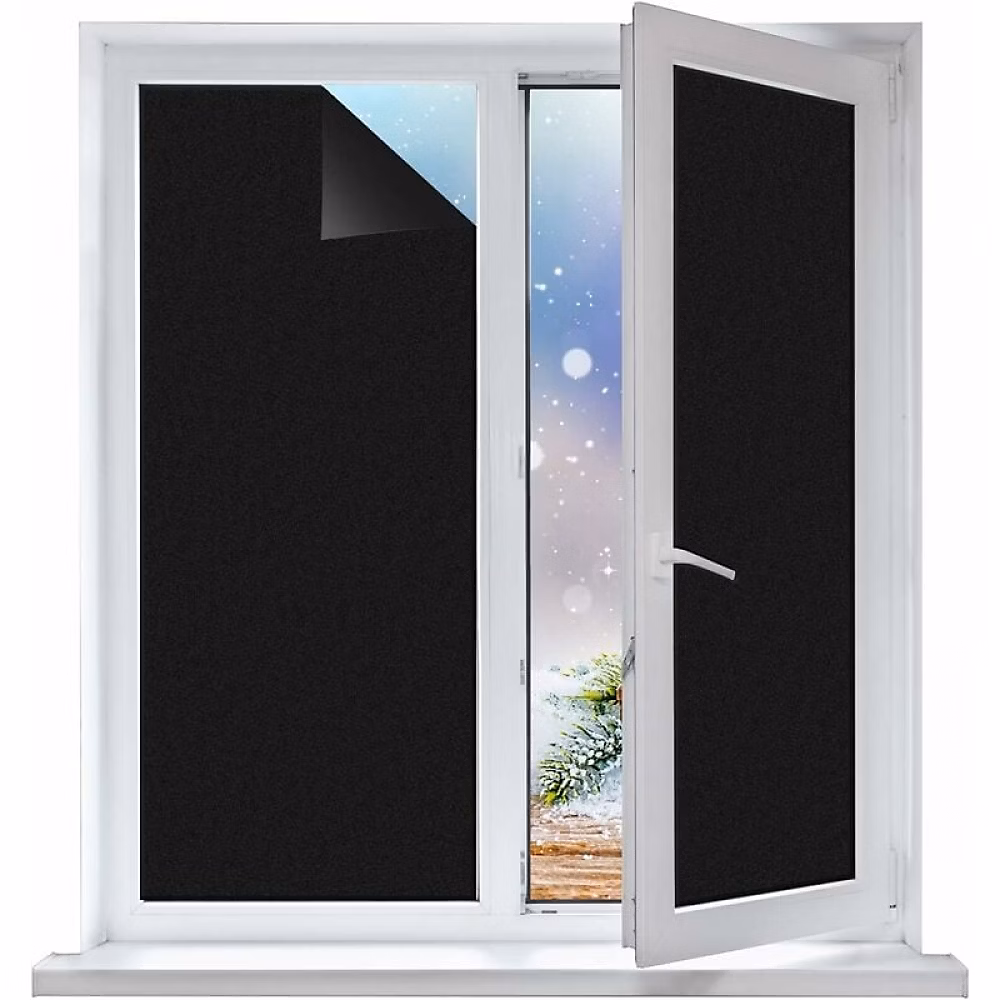 1 pièce de film occultant 30 cm x 200 cm – autocollant en verre opaque imperméable adapté aux fenêtres | bureaux | maisons
