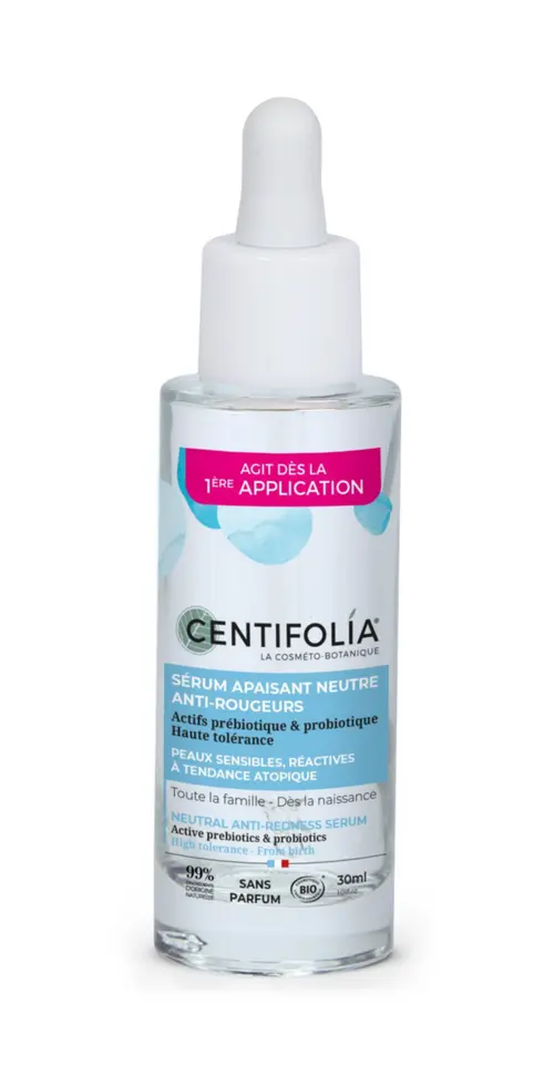Sérum apaisant anti-rougeurs neutre bio Centifolia - 30 ml