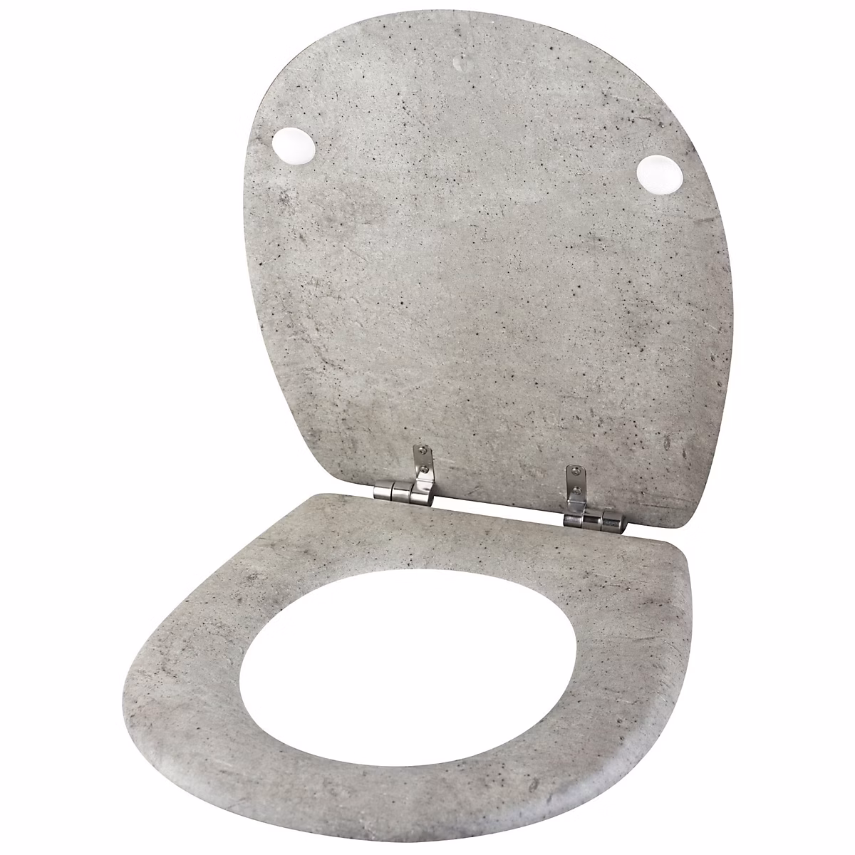 Abattant déclipsable au style béton armé (36x46.5 cm – Gris clair)