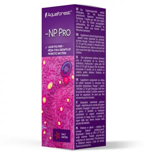 Supplément d'aquarium concentré en nutriments, AQUAFOREST NP Pro - contenance 10 ml