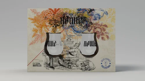 Coffret Nonne bio + 2 verres Nonne - 6 x 33 cl