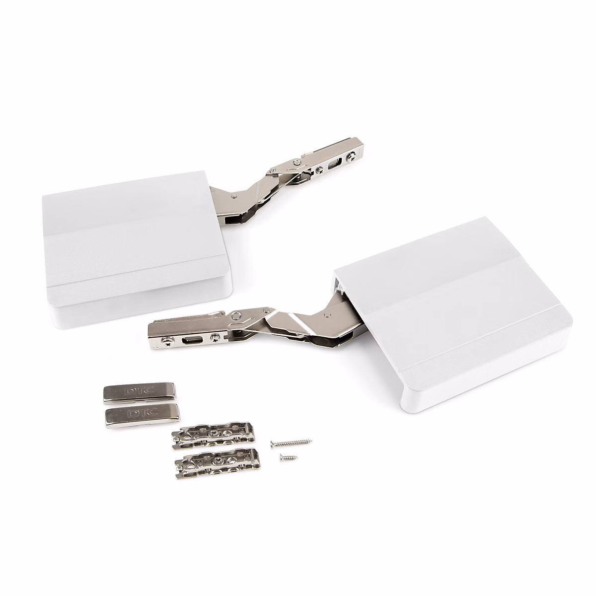 Emuca Compas Agile Smart pour porte relevable – 960, 2350, Plastique blanc, Acier et Plastique.