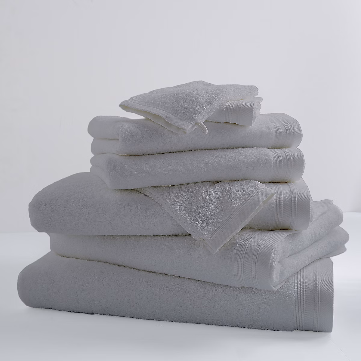 Drap De Bain Uni et Coloré (100 × 150 cm – Gris clair)